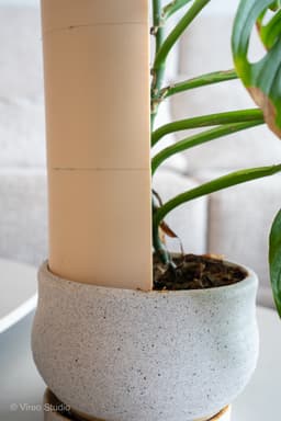 CLIMBIT HoneyComb Modular Self-Watering Moss Pole System | Support-Free, Stackable Planter for Monst 3d model