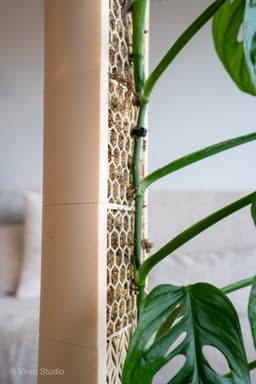 CLIMBIT HoneyComb Modular Self-Watering Moss Pole System | Support-Free, Stackable Planter for Monst 3d model