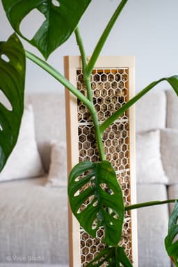 CLIMBIT HoneyComb Modular Self-Watering Moss Pole System | Support-Free, Stackable Planter for Monst 3d model