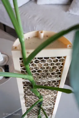 CLIMBIT HoneyComb Modular Self-Watering Moss Pole System | Support-Free, Stackable Planter for Monst 3d model