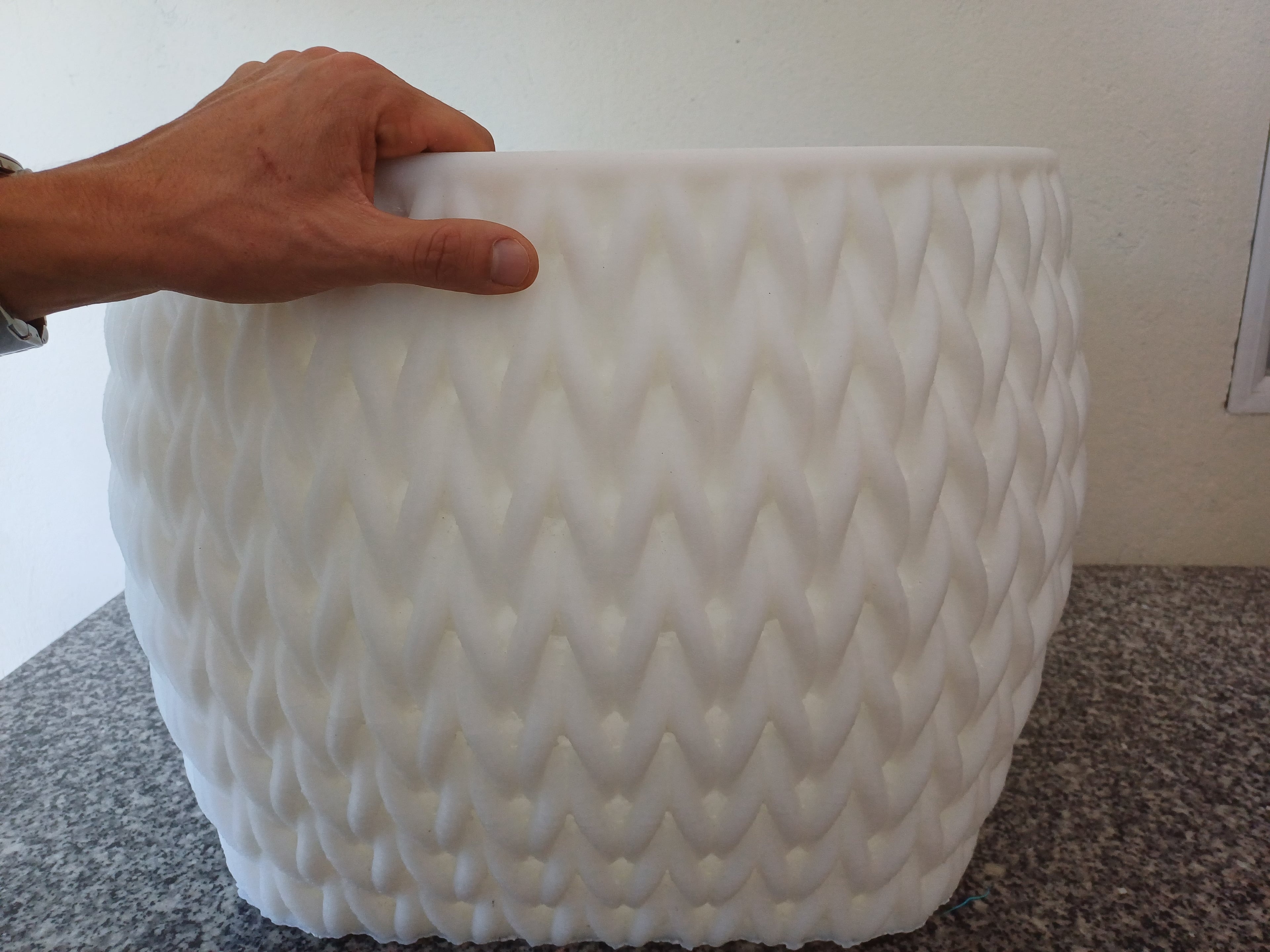 Large Scale Knitted Tree Planter 3d model