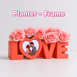 Love Frame Planter, Heart Shape Frame, for Valentine Photo Planter, Heart-Shaped Picture Holder 3d model