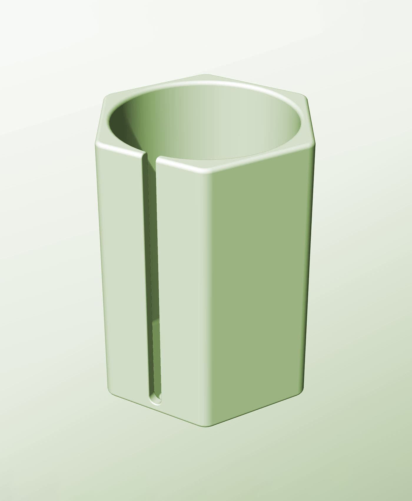 CH128-200-S Modular Stacking slotted container for home decor 3d model