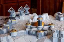 FDMecha Hex Terrain - Lunar Landscape Full Set 3d model