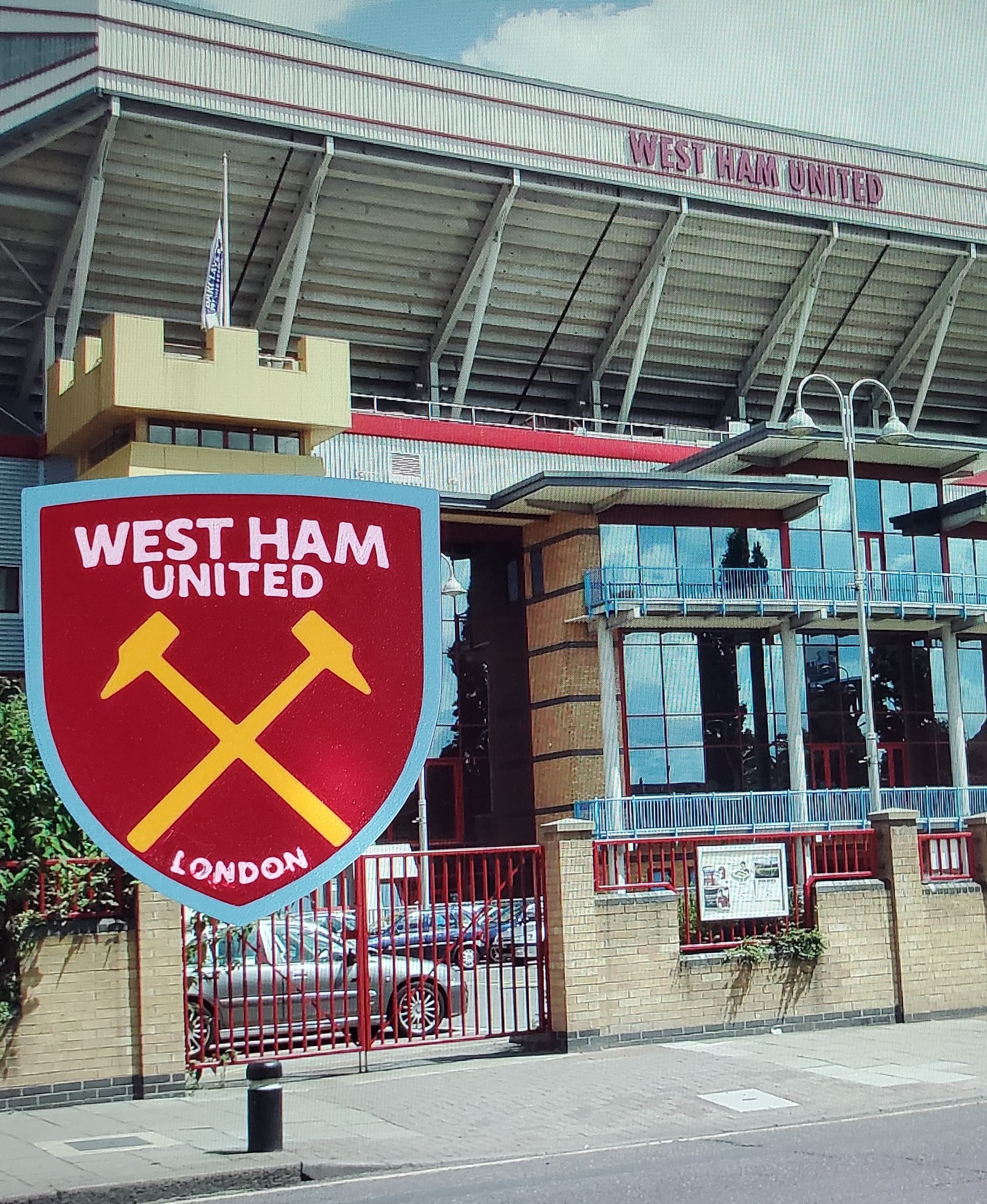AMS / MMU West Ham United FC coaster or plaque 3d model