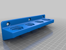 Vessel Megadora Screwdriver Set 1/4" Pegboard Wall Mount 3d model