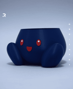 Oddish Pot (No Supports) - Pokémon Planter *by RNDM3D* 3d model