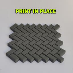 set of brick & cobblestone coasters (3 files) 3d model