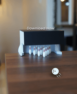 Desktop Bowling 3d model