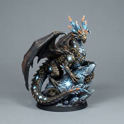 Iris and Orin - Ancient Starfall Dragon STL - Vault of the Star Forge Meshy Miniatures 3d model