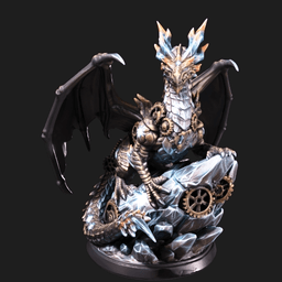 Iris and Orin - Ancient Starfall Dragon STL - Vault of the Star Forge Meshy Miniatures 3d model