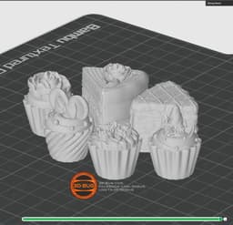 Sweet Tooth Collection: 6 High-Detail Miniature Desserts 3d model