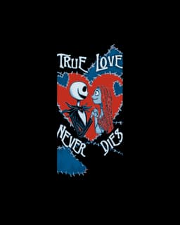 Jack and Sally Celebrating Valentine's Day - Nightmare before Christmas bookmark designs 3d model