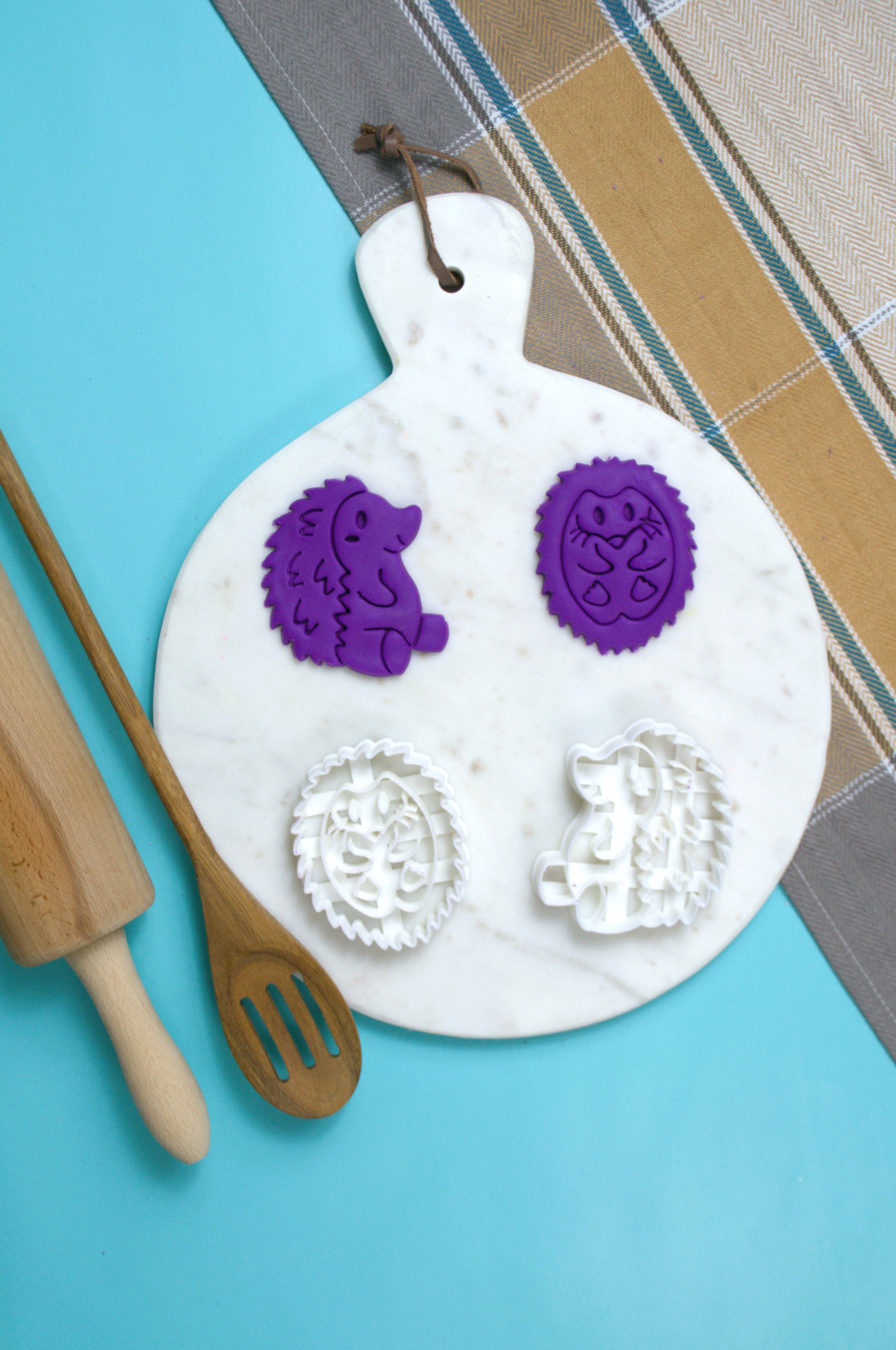 Hedgehog Cookie Cutter Set 3d model
