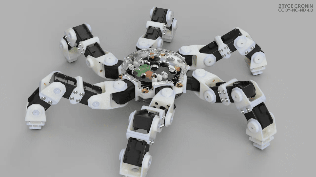 Anansi Hexapod Robot Frame 3d model
