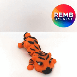 Flexi Tiger | Articulated Tiger no Support 3d model