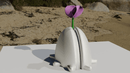 The Rising Clam symbol of Strength and Stillness 3d model
