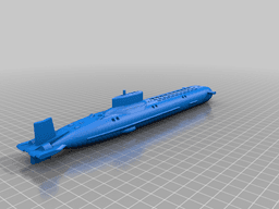 Typhoon submarine 3d model
