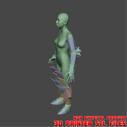 Fantasy Flemeth Armor Dragon Age 3d model
