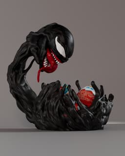 Amazing Venom Candy Bowl β Perfect for Halloween 3d model