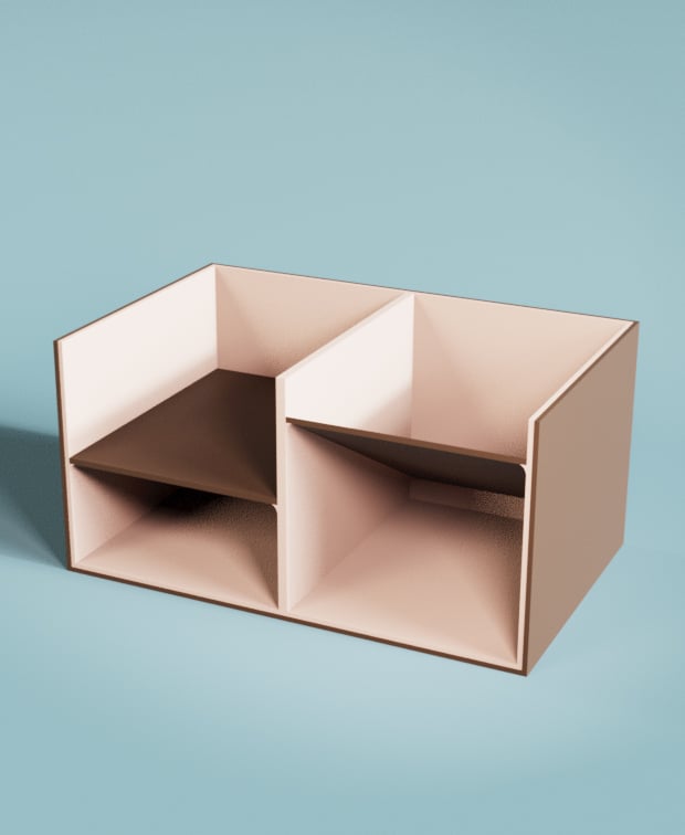 Desk Organizer Pen House 3d model