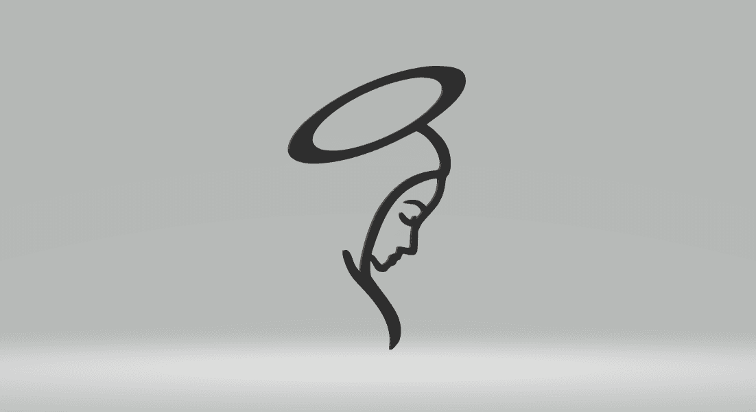 Our Lady 2D Art.stl 3d model