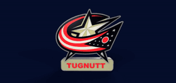 Columbus Blue Jackets Sign – LED Strip Compatible 3d model
