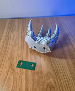 Biomechanical Alien Hand Wall Headphone Stand 3d model