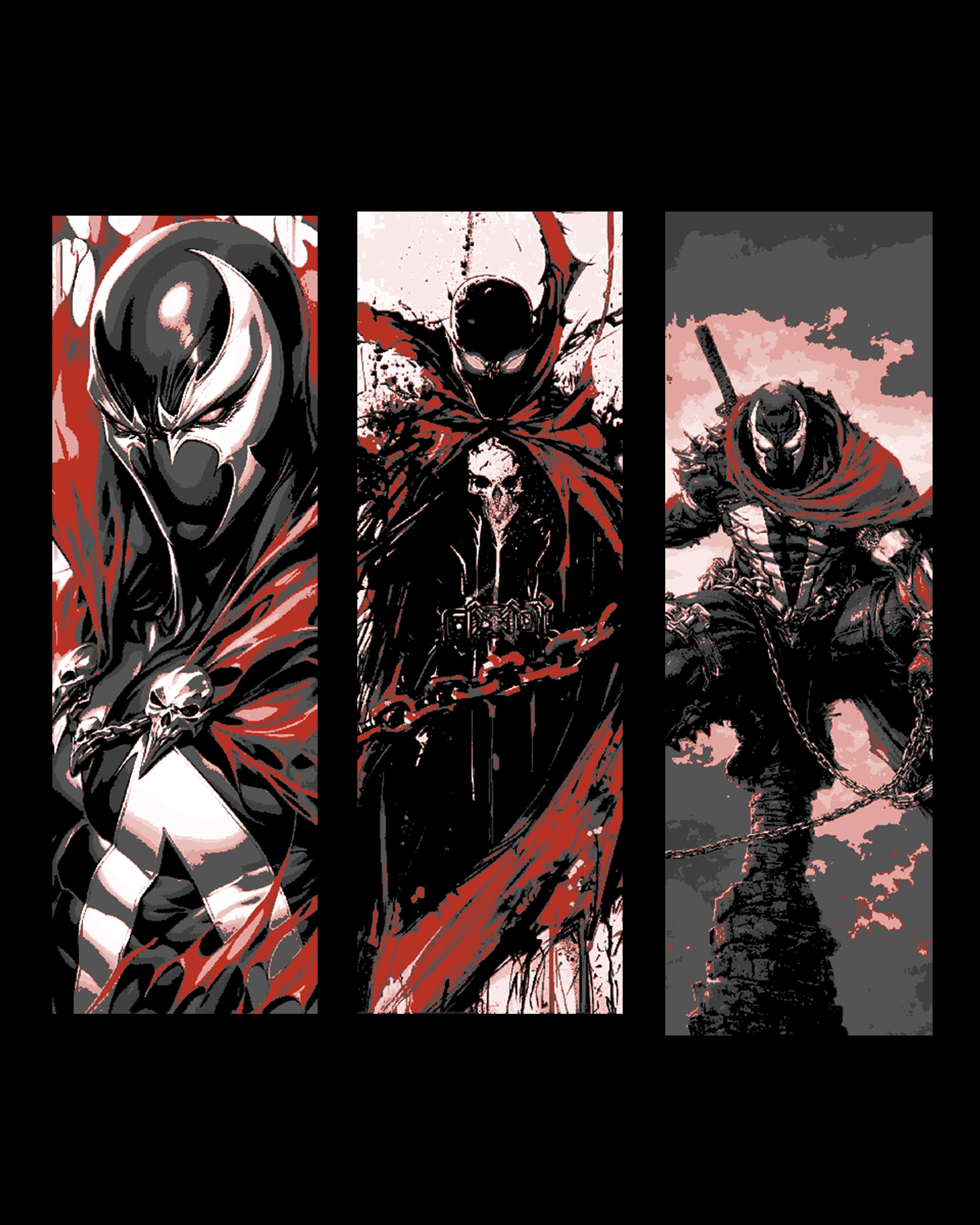 Fan Art Hueforge Designed Bookmarks of the Comic Character Spawn 3d model