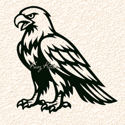 Patriotic Eagle Bird Wall Art Home Decor 3d model