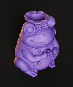 Frog Candle Holder STL | Home Decor 3D Print | Functional 3d model