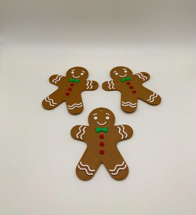 Gingerbread Man Christmas Decoration 3d model