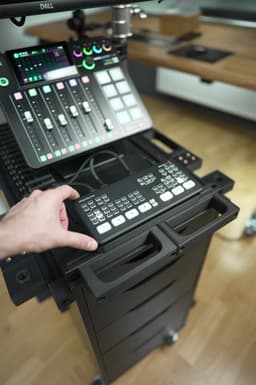 Audio / Video Filming Cart - Blackmagic Atem Mini Pro Mounting Adapter 3d model