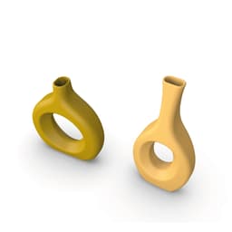 Circular Hollow Vase Set, 2 pcs. Vases Bundle, Nordic Style Hollow Round Interior Design, Decoration 3d model