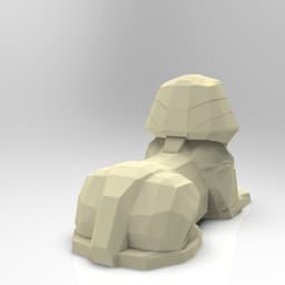 Low Poly Sphinx 3d model