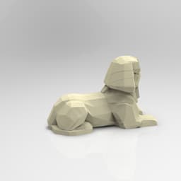 Low Poly Sphinx 3d model