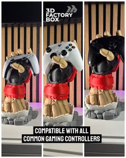 Universal Controller Stand - Inspired by Ryu from Street Fighter 3d model
