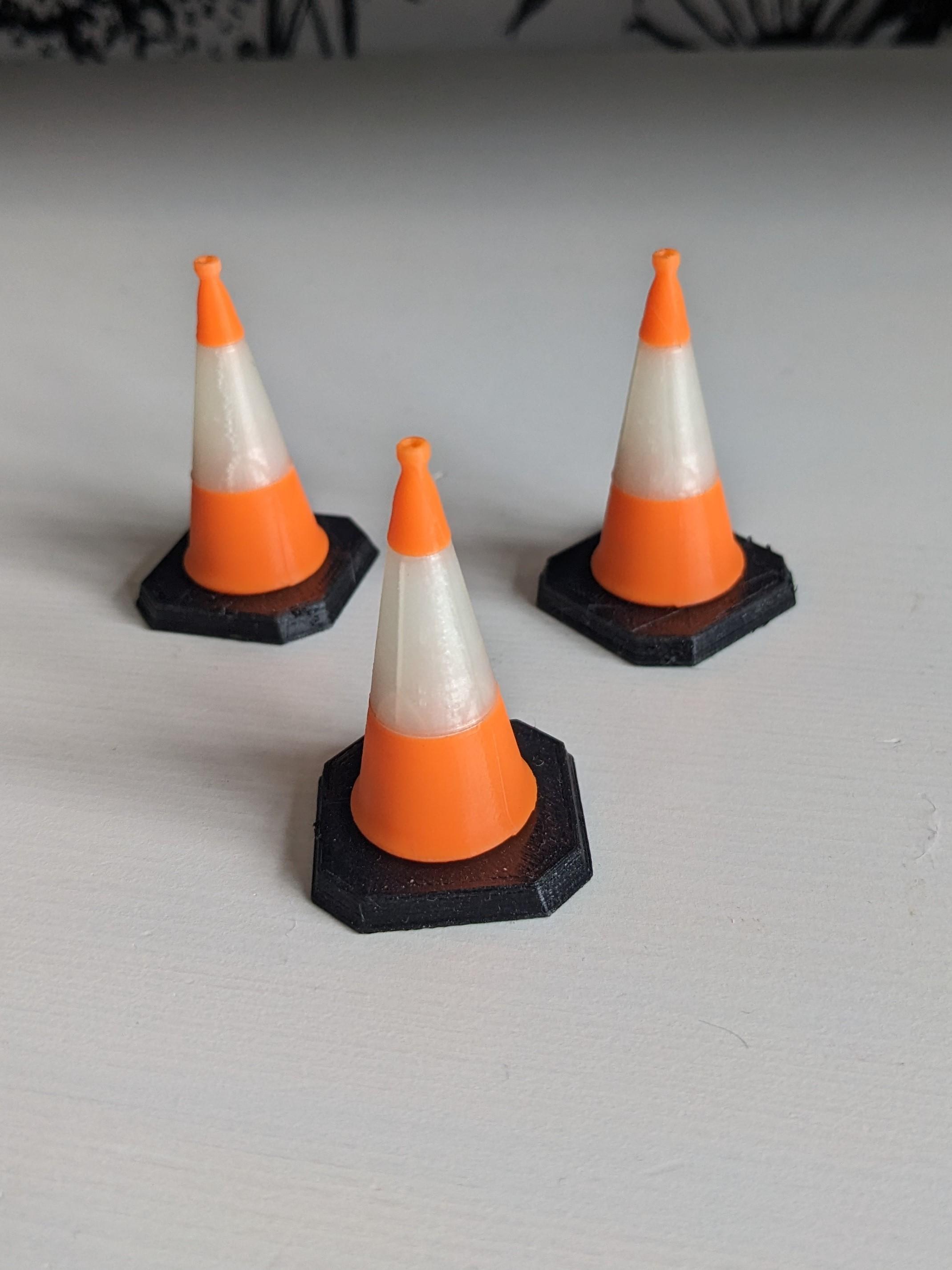 Traffic Cone - Multi-part 3d model
