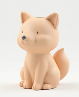 Fox Vase Art Organizer 3d model