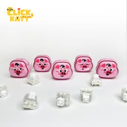 Piggy- Clicker Fidget Toy Keychain 3d model