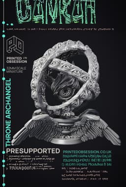 Throne - Archangel - PRESUPPORTED - Heaven hath no Fury - 32mm scale 3d model