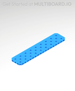 9x2 MU - Small Thread SU - MultiBoard Plate 3d model
