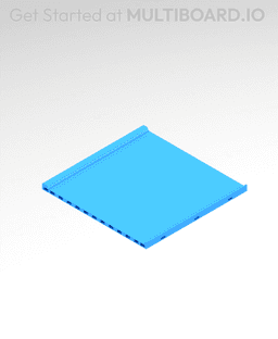 6x6 MU - Center - Modular Bolt-Locked Shelf 3d model
