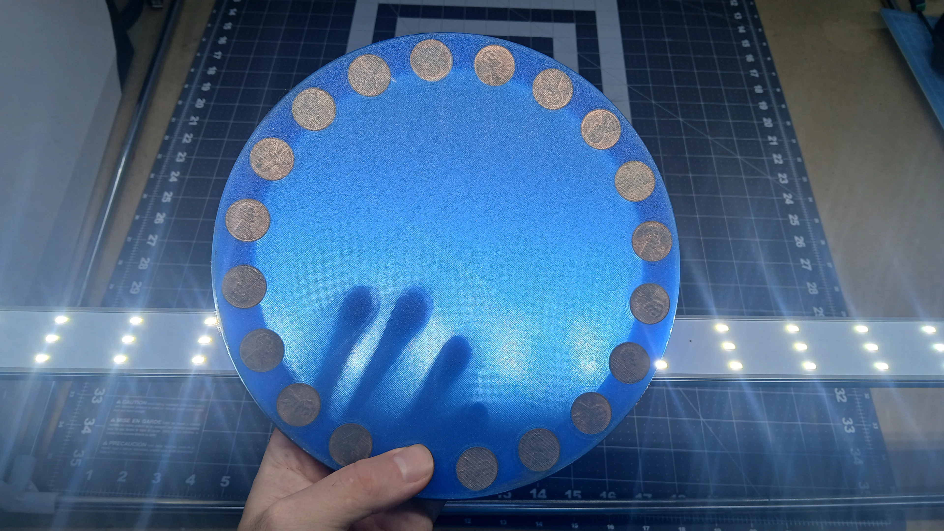 Disc Golf Driver - Weighted with Pennies 3d model