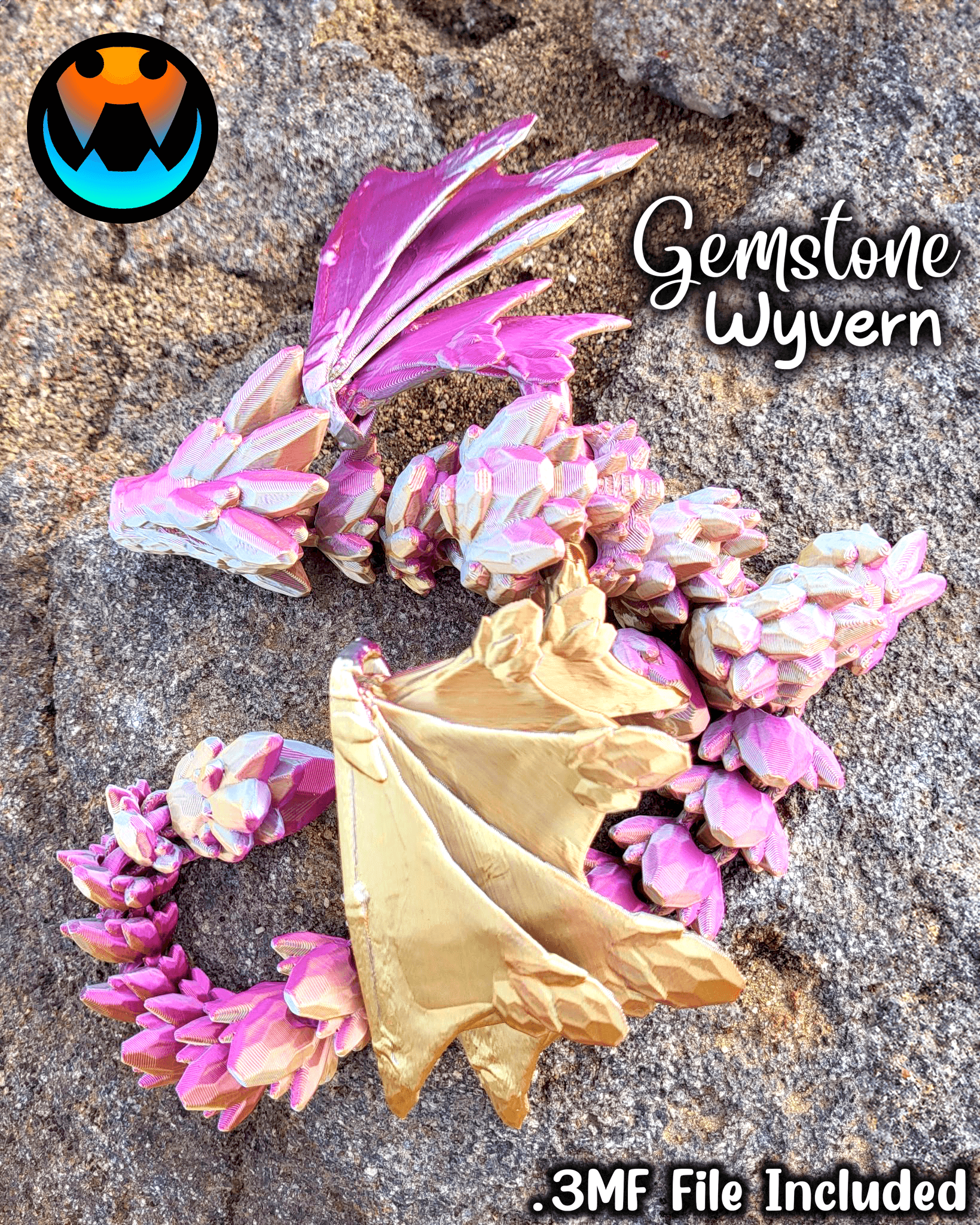 Gemstone Wyvern 3d model