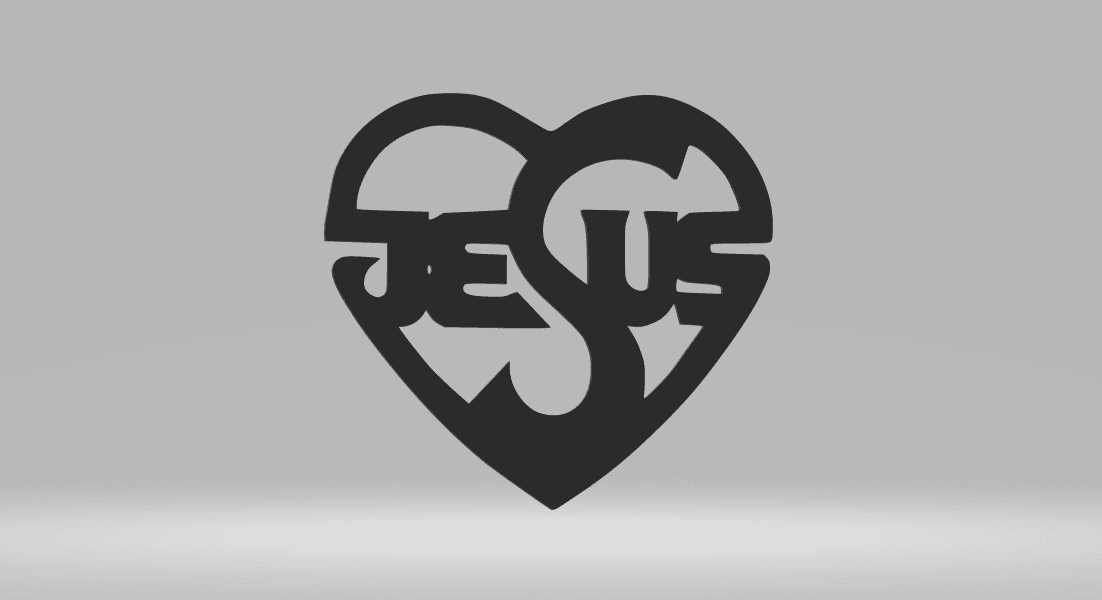 Jesus 2D Art.stl 3d model