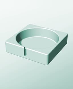 CS162-45-S Stacking slotted module bin for modern home decor 3d model