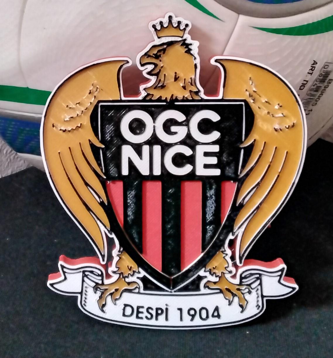 Olympique Gymnaste Club de Nice Côte d'Azur (OGC Nice) coaster or plaque 3d model