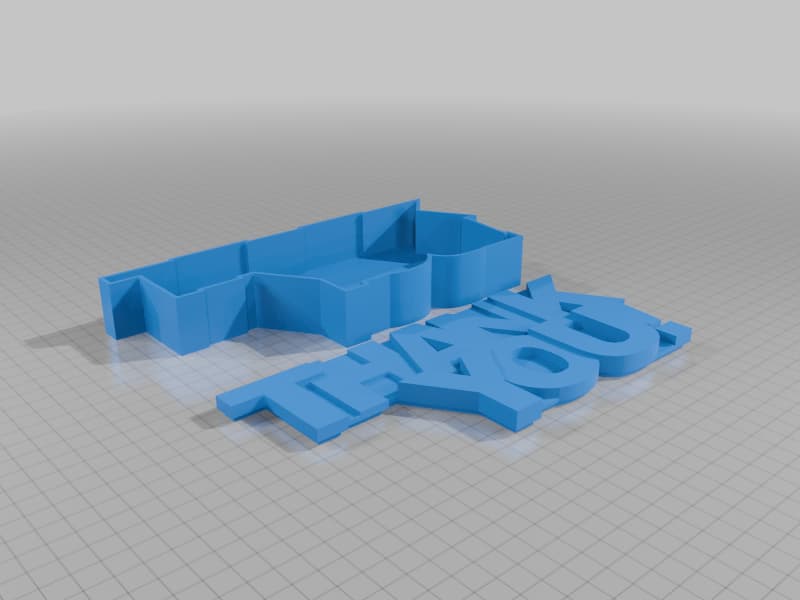 Thank you box 3d model