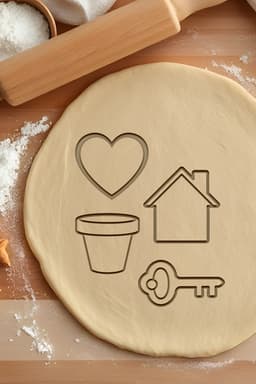 House Cookie Cutter, Biscuit Cutter 3d model